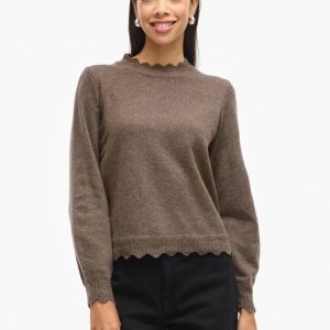 VINIKOLINA O-NECK L/S KNIT TOP - NOOS