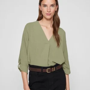 VIJOSA 3/4 V-NECK TOP - NOOS