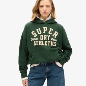 Athletic Essentials Oversized-hoodie med applikation